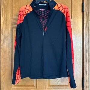 Spyder Black and Red Web Design Top